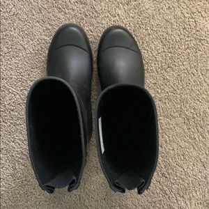 Black Rain Boots